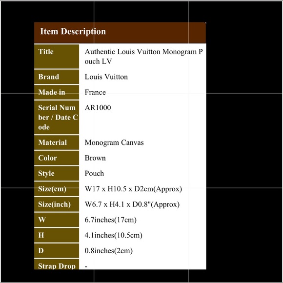 Authentic Luis Vuitton monogram pouch and LV chain totally authentic the chain - Picture 16 of 17